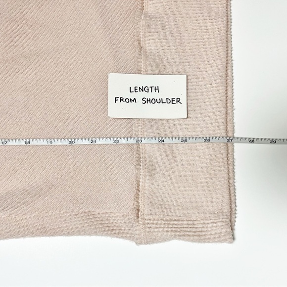 Free People Cozy With You Surplice Pullover Sweater XS lightweight pastel ribbed - Picture 12 of 13